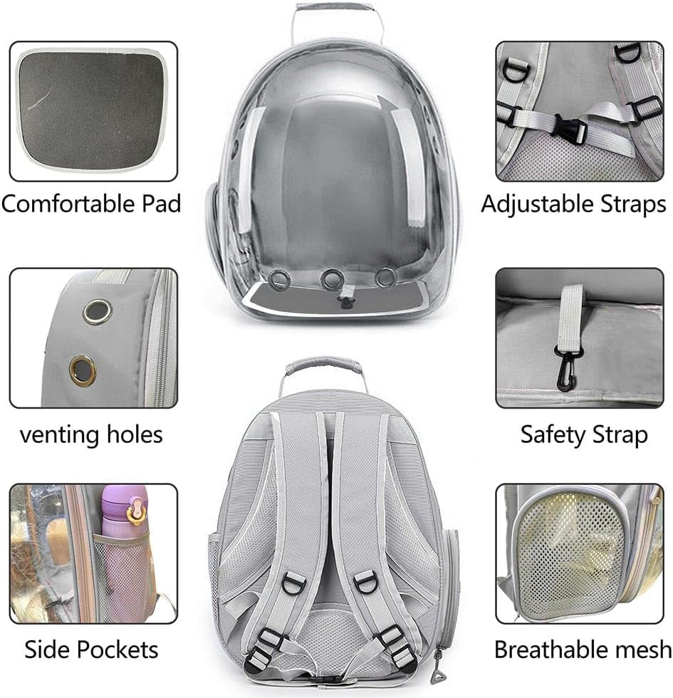 Pet Backpack Carrier with Harness 