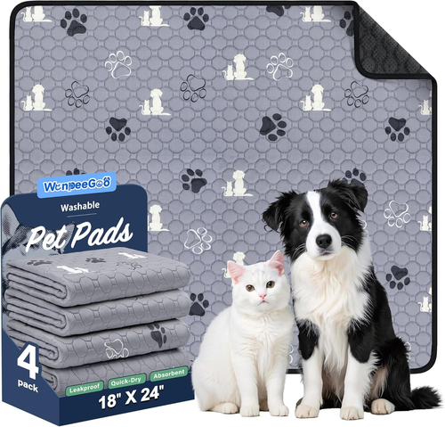 4 Washable Pee Pads for Dogs